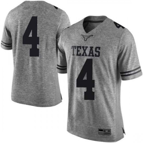 Mens University of Texas #4 Anthony Cook Gray Limited Alumni Jersey